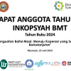 RAPAT ANGGOTA TAHUNAN(RAT) TAHUN BUKU 2024 INKOPSYAH BMT_Sukses Diselenggarakan Di Pasuruan, Jawa Timur